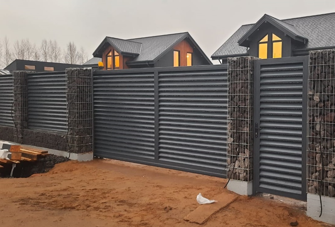 Откатные ворота с электроприводом в СПб: каталог с ценами от ООО ...